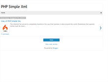 Tablet Screenshot of phpsimplexml.blogspot.com