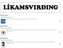 Tablet Screenshot of likamsvirding.blogspot.com
