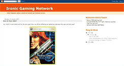 Desktop Screenshot of ironicgamingnetwork.blogspot.com