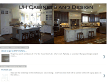 Tablet Screenshot of lhcabinets.blogspot.com