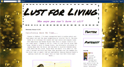 Desktop Screenshot of lust4livin.blogspot.com