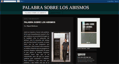 Desktop Screenshot of palabrasobrelosabismos.blogspot.com