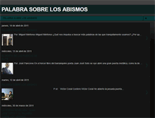 Tablet Screenshot of palabrasobrelosabismos.blogspot.com