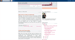 Desktop Screenshot of politik-und-frauen.blogspot.com