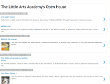 Tablet Screenshot of littleartsacademy.blogspot.com