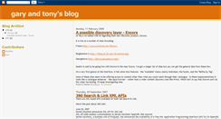 Desktop Screenshot of garyandtony.blogspot.com