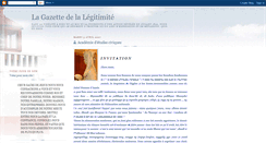 Desktop Screenshot of lagazettedelalegitimite.blogspot.com