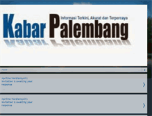 Tablet Screenshot of kabarpalembang.blogspot.com