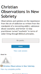 Mobile Screenshot of christianobservationsinnewsobriety.blogspot.com