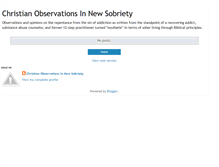 Tablet Screenshot of christianobservationsinnewsobriety.blogspot.com