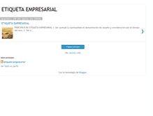 Tablet Screenshot of etiquetaempresarial.blogspot.com