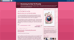 Desktop Screenshot of drumminganendtopoverty.blogspot.com