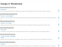 Tablet Screenshot of giorgiainwonderland.blogspot.com