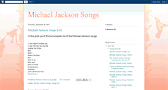 Desktop Screenshot of michaeljackson-songs.blogspot.com