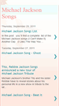 Mobile Screenshot of michaeljackson-songs.blogspot.com