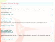 Tablet Screenshot of michaeljackson-songs.blogspot.com