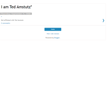 Tablet Screenshot of iamtedamstutz.blogspot.com