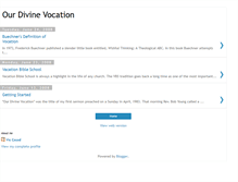 Tablet Screenshot of ourdivinevocation.blogspot.com