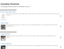 Tablet Screenshot of canadianhuntress.blogspot.com