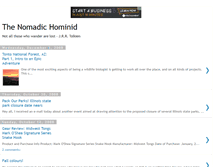 Tablet Screenshot of nomadichominid.blogspot.com