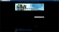 Desktop Screenshot of finance-news-updates.blogspot.com