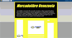 Desktop Screenshot of mercadolibreparavenezuela.blogspot.com