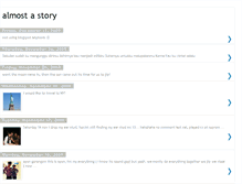 Tablet Screenshot of almost-a-story.blogspot.com