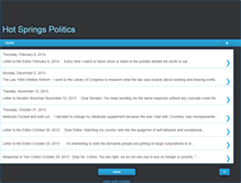 Tablet Screenshot of hotspringspolitics.blogspot.com