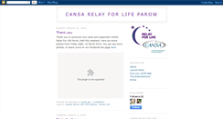 Desktop Screenshot of cansarelayforlifeparow.blogspot.com