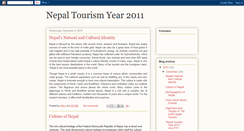 Desktop Screenshot of nepaltourismyear2011-daizy.blogspot.com