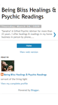 Mobile Screenshot of beingblisshealingspsychicreadings.blogspot.com