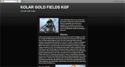 Desktop Screenshot of kolargoldfieldsindia.blogspot.com