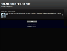 Tablet Screenshot of kolargoldfieldsindia.blogspot.com