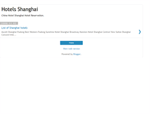 Tablet Screenshot of hotelshanghai.blogspot.com