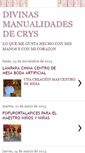 Mobile Screenshot of divinasmanualidadesdecrys.blogspot.com