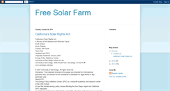 Desktop Screenshot of freesolarfarm.blogspot.com
