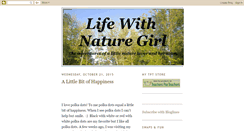 Desktop Screenshot of lifewithnaturegirl.blogspot.com