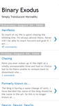 Mobile Screenshot of binaryexodus.blogspot.com