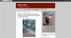Desktop Screenshot of dearartist.blogspot.com