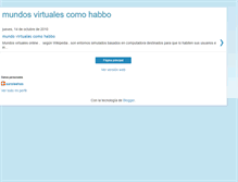 Tablet Screenshot of mundosvirtualescomohabbo.blogspot.com