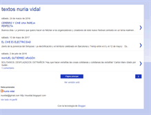 Tablet Screenshot of nuriavidaltextos.blogspot.com