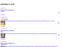 Tablet Screenshot of mommyandaxel.blogspot.com