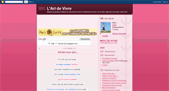 Desktop Screenshot of lart-de-vivre.blogspot.com