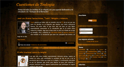 Desktop Screenshot of cuestionesdeteologia.blogspot.com