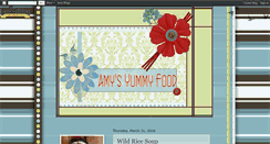 Desktop Screenshot of amysyummyfood.blogspot.com