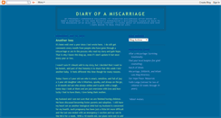 Desktop Screenshot of diaryofamiscarriage.blogspot.com