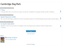 Tablet Screenshot of cambridgedogpark.blogspot.com