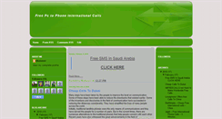 Desktop Screenshot of free-pc-2-mobile-calls.blogspot.com