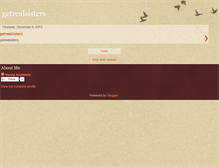 Tablet Screenshot of getrealsisters.blogspot.com