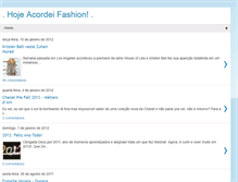 Tablet Screenshot of hojeacordeifashion.blogspot.com